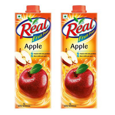 Real Apple Fruit Power, 1L (Pack of 2)