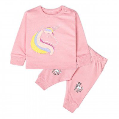 Real Basics Unisex Cotton Fleece Full Sleeve Track Suit for Boys & Girls