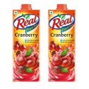 DABUR Real Cranberry Fruit Juice-1L (Pack Of 2)...