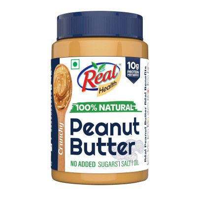 Real Health 100% Natural Peanut Butter (Crunchy) - 1Kg