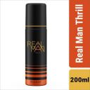Real Man Thrill Body Spray - For Men  (200 ml)...