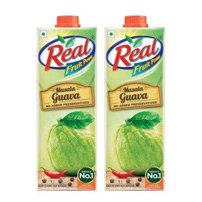 DABUR Real Masala Guava Fruit Juice-1L (Pack Of 2)