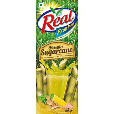 Real - Indias No.1 Juice - Masala Sugarcane Pouch, 1000 ml