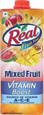 Real Mixed Fruit Vitamin Boost - Source of Vitamin A, C & E  (1 L)