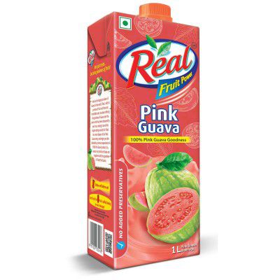 Real Pink Guava with No Added Preservatives and Artifical Colours -1L