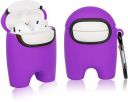 REALCASE Designed for AirPods 1/2 Case Funny Cool Cute Character Hard Shell Soft Protective Case Cover Shockproof Protective Skin with Keychain Best Gift for Girls Women (Airpod 1/2, Purple)...