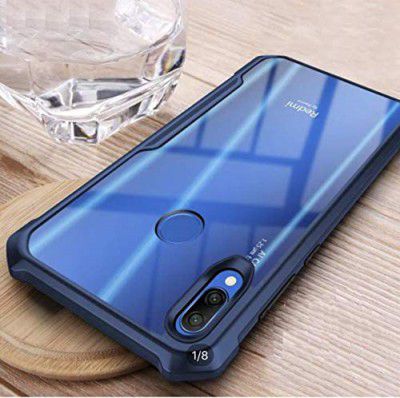 REALCASE Mi Redmi Note 7 / 7S / Note 7 Pro Back Cover Case | Clear Transparent Gel TPU Shock Proof Bumper Back Cover Case for Mi Redmi Note 7 / 7S / Note 7 Pro (E-Blue)