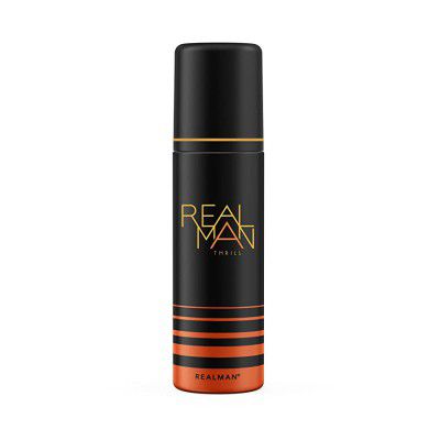 REALMAN Thrill Deodorant Strong Body Spray Long Lasting Fragrance for Men 200ml
