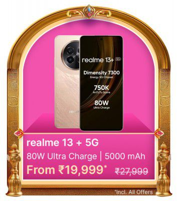 Big Billion Days Special: Realme 13 + 5G to be priced at ₹19999