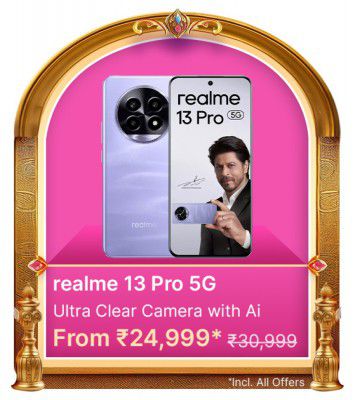 Big Billion Days Special: Realme 13Pro 5G to be priced at ₹24999	