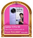 Big Billion Days Special: Realme 13Pro 5G to be priced at ₹24999	...