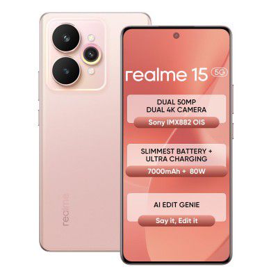 realme 15 5G Smartphone [8+128GB] 