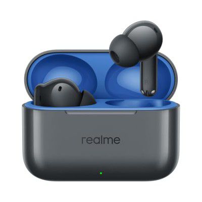 realme Buds T200 True Wireless Earbuds with Hi-Res Audio, 12.4mm Dynamic Bass Drivers (Mystic Grey)