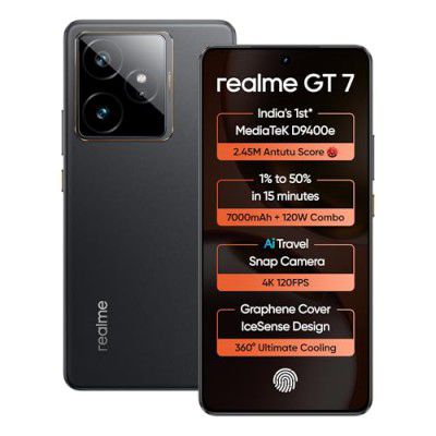 [Extra ₹4500 OFF] realme GT 7 (IceSense Black,12GB+512GB)