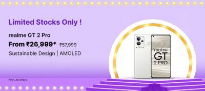 Realme GT2 Pro @ ₹26,999/- During Big Billion Days Sale