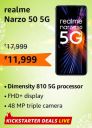 realme narzo 50 5G (4GB RAM | 64GB Storage) @ ₹11,999...