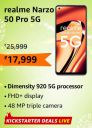 realme Narzo 50 Pro 5G (6GB RAM | 128GB Storage) @ ₹17,999...