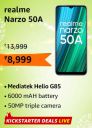 realme narzo 50A (4GB RAM | 128 GB Storage) @ ₹ 8,999...