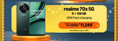 BBD: realme NARZO 70x sale price announced	