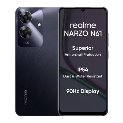 realme NARZO N61 (4GB RAM+64GB Storage), Marble Black