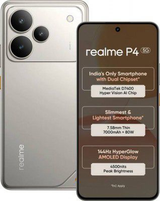 realme P4 5G (6 GB RAM + 128 GB) Steel Grey