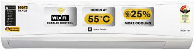 realme TechLife 1.2 Ton 3 Star Split Inverter with Wi-fi (1 Ton + 0.2Ton Extra Cooling) with 5-in-1 Convertible Smart AC (123IAA26WRMS, White)