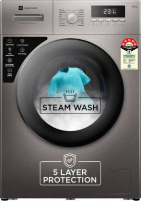 realme TechLife 10 kg Fully Automatic Front Load Washing Machine with In-built Heater Grey (RMFL1005NHIJG)