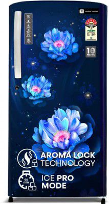 realme TechLife 180 L Direct Cool Single Door 5 Star Refrigerator  (Bloom Blue, 180BD5RM25|180BD5RM25-BB)