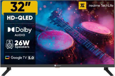 realme TechLife (32") QLED HD Ready Smart Google TV (32HDGQRDDAQ)