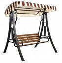 realms kraft | Swing/jhula | Indoor | Outdoor | with Stand | roof & seat | Color- Black | Capacity- 300 kg...