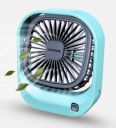 Rechargeable Desk Fan | Mini Portable Small Kitchen Table Fan 3 High Speed Mode...