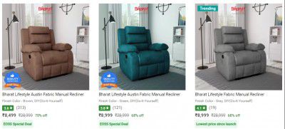 Recliners Starts @ ₹8249