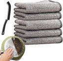 RECLUSE 4 Pack Non-Scratch Wire Cleaning Dishcloth & 1 Mini Gap Cleaning Brush...
