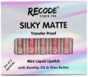 recode Set of 5 Silky Matte Mini Liquid Lipsticks - 6.25 ml (1.25ml x 5)  (multicolor, 6.25 ml)...