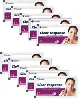 Recombigen Clear Response One Step Urine HCG Pregnancy Test Kit  (10 Tests)