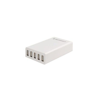 Reconnect 8 Amp Multi port USB Adapter, White