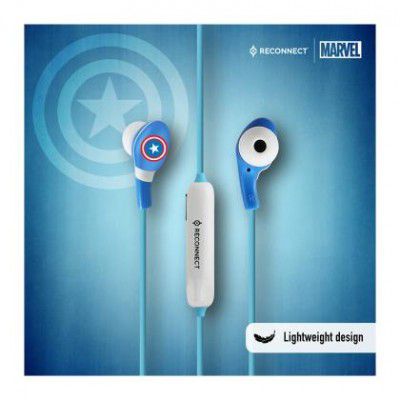 Reconnect Marvel Beasty Buds Series 100 DBTE101 Wireless Earphone, Captain America