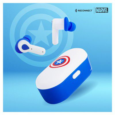 Reconnect DTWS101 CA Marvel Captain America True Wireless Earbuds