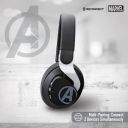 Reconnect Marvel Avengers Wireless Over Ear Metallic Headphone with built in mic, Sweat resistant, Siri/Alexa/GoogleOk compatible, 8hrs playtime, Super hero Design - DBTH501 AV...