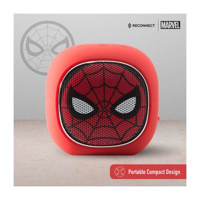 Reconnect Marvel Series 100 DBTM101 2 Watts Wireless Blast Box Bluetooth Multimedia Speaker, Spiderman