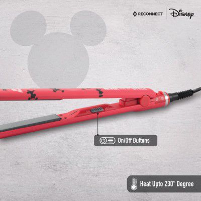 Reconnect Mickey Hair Straightener with Ceramic Coating