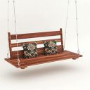 Rectart Sheesham Wood Jhula for Home Indoor, Garden Outdoor Wooden Large Swing DIY(Do-It-Yourself) (Brown)...