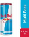 Red Bull Sugarfree Energy Drink  (6x250 ml, Regular Flavored)...