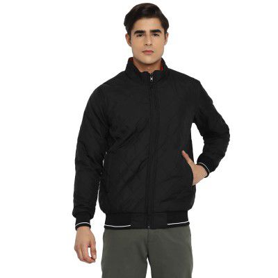 Red Chief Black/Rust Full Sleeve Solid Regular Fit Polyester Casual Reversible Jacket for Men (O8310029 G0102)