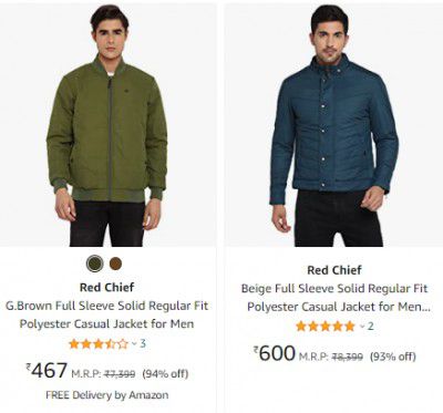 Red Chief Mens Jackets 94% Off | starts ₹467