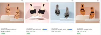 Red Flamingo Womens Flats Upto 88% Off | Start at Rs116