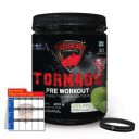 Red Horn Tornado Pre Workout Newly Launched supplement powder with Beta Alanine, Taurine, Citrulline & Organic Caffeine for Energy, Focus, Performance, Strength, Stamina (Green Apple, 30 Servings)...