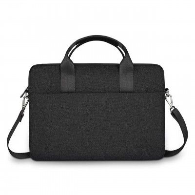 Red Lemon Magna Messenger Laptop Bag Waterproof Large Capacity Laptop Sleeve Handbag for Men and Women Notebook bag (Black)