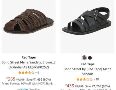 Red Tape Bond Street Men's Sandals Upto 80% Off