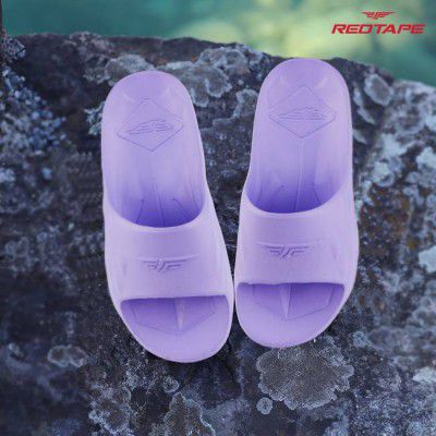 RED TAPE  Boys & Girls Slip On Slipper Flip Flop  (Purple , 6 - 7 Years)